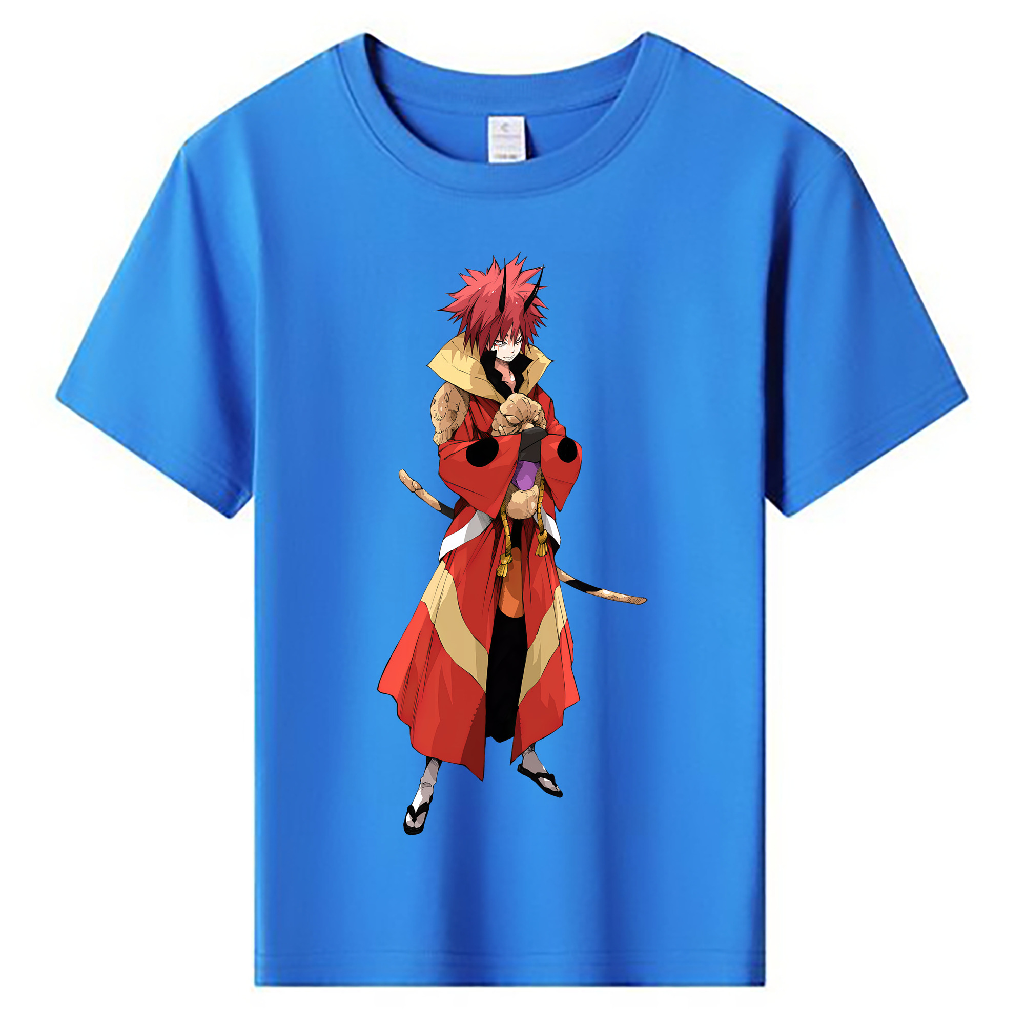 （画像用） 転スラ Regarding Reincarnated to Slime 綿100％キッズTシャツ（フロントプリント）